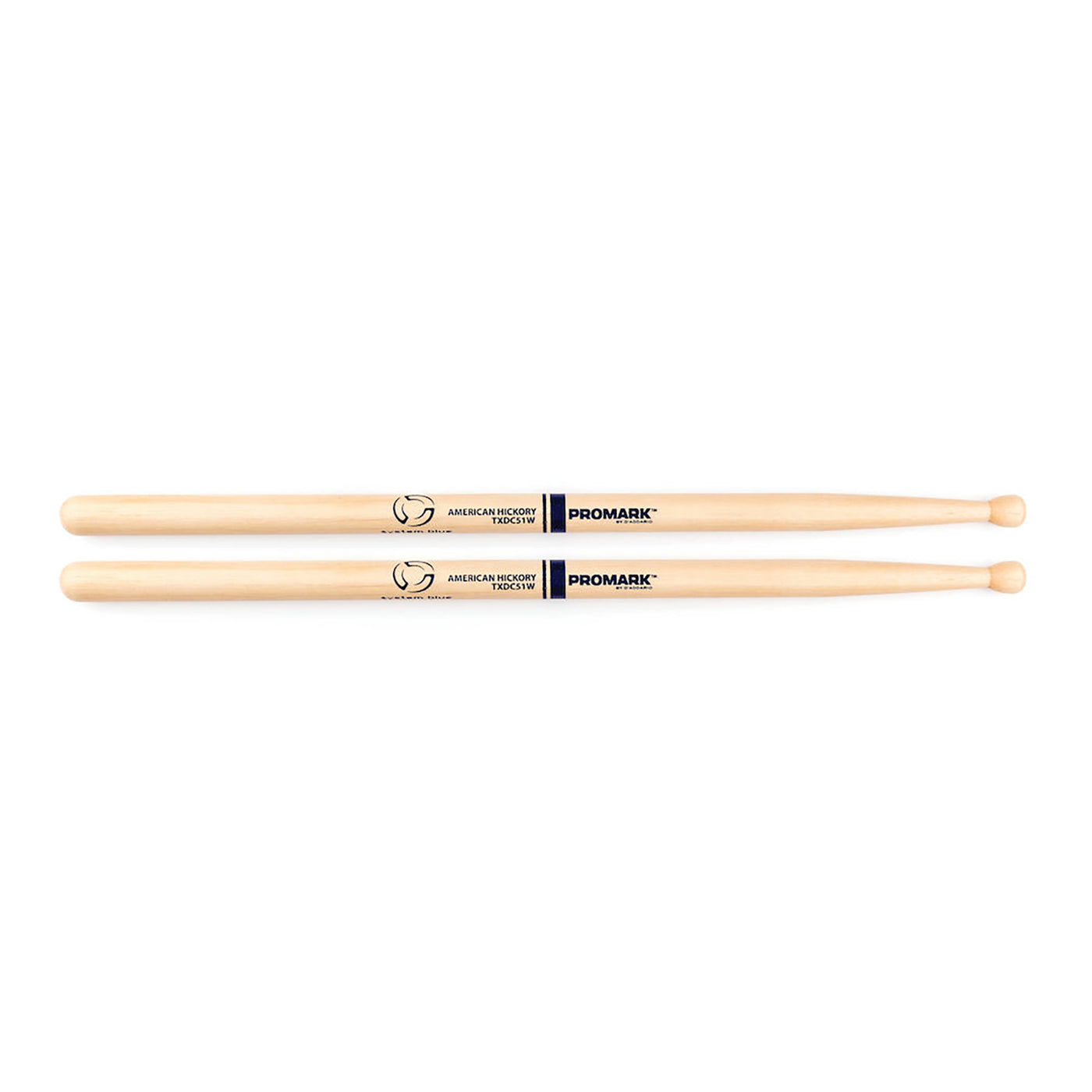 Promark Hickory DC51 Wood Tip drumstick