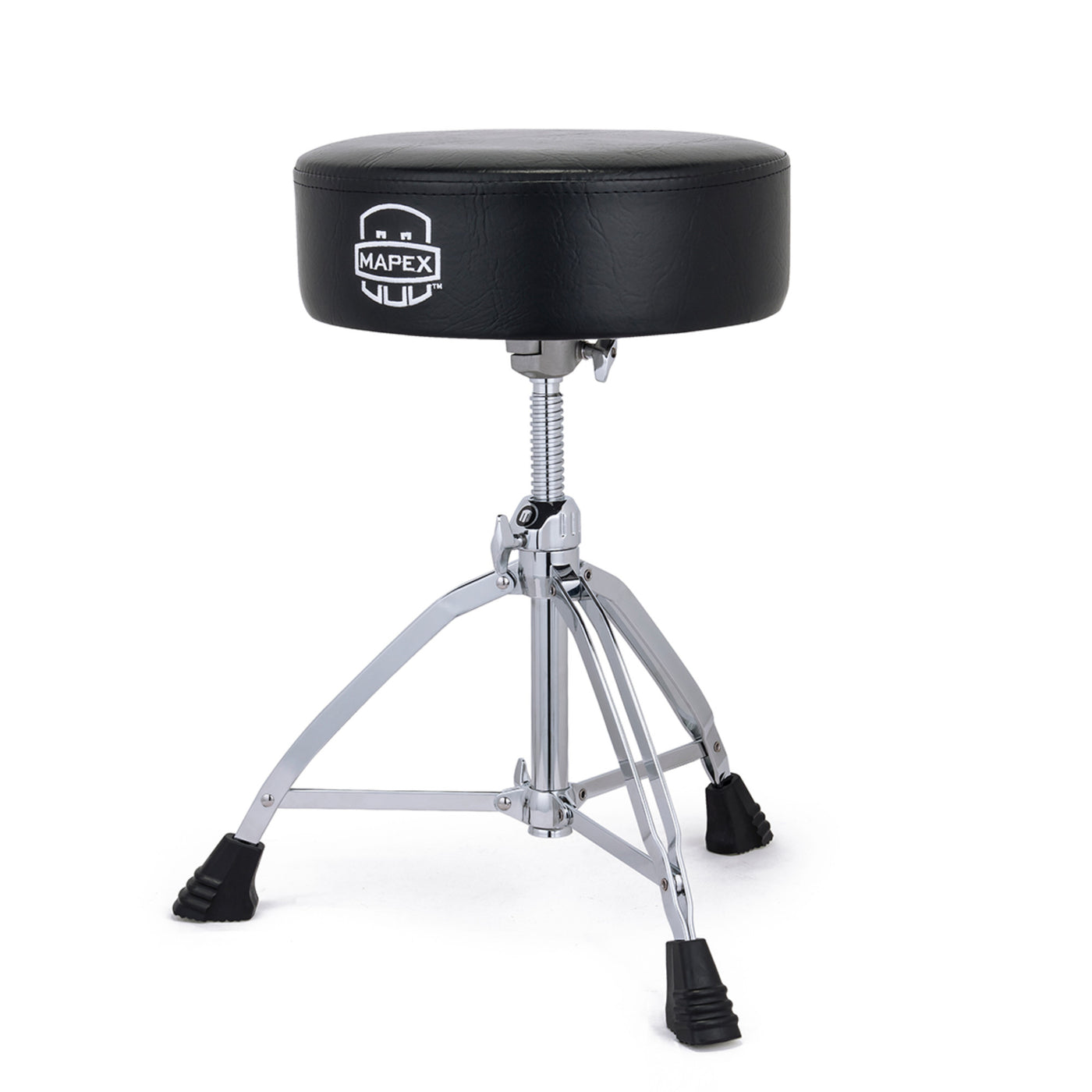 Mapex Round Top Double-Braced Drum Throne With Soft-Vinyl Covering