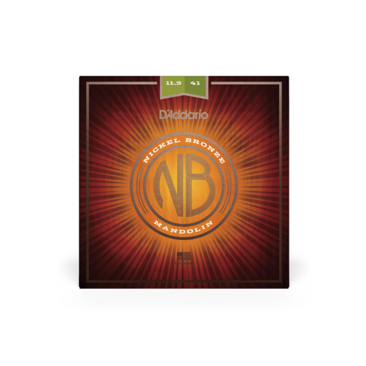 D'Addario Nickel Bronze Mandolin Set, Medium/Heavy, 11.5-41 (NBM11541)