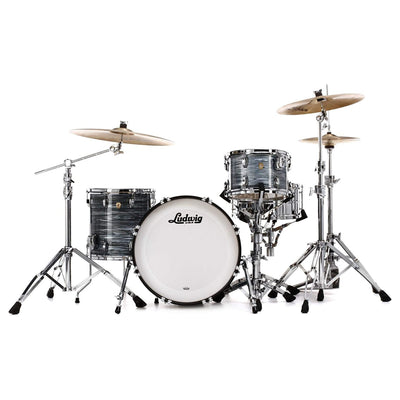 Ludwig Downbeat 20 Classic Maple 3-Piece Shell Pack, Vintage Blue Oyster (L84023AX2Q)