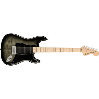 Fender Affinity Series Stratocaster FMT HSS Electric Guitar, Black Burst (0378153539)