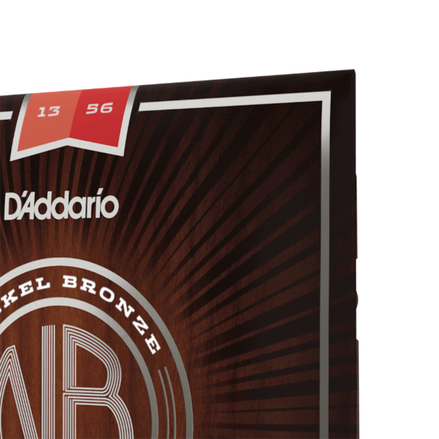 D'Addario Nickel Bronze Acoustic Guitar Strings, Medium, 13-56 (NB1356)