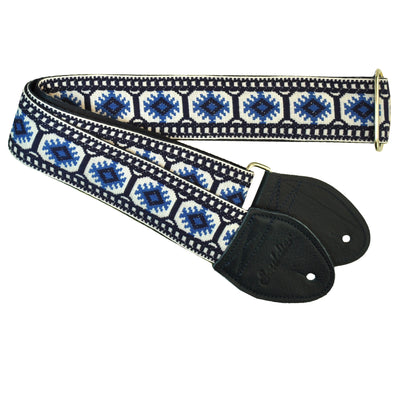 Souldier GS0880NV02NV - Handmade Seatbelt Guitar Strap for Bass, Electric or Acoustic Guitar, 2 Inches Wide and Adjustable Length from 30" to 63"  Made in the USA, Pillar, Navy