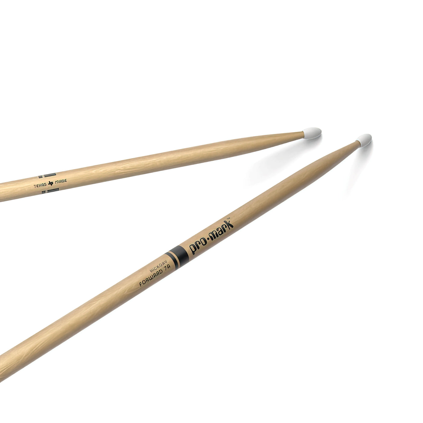 ProMark Classic Forward 7A Hickory Drumstick, Oval Nylon Tip (TX7AN)