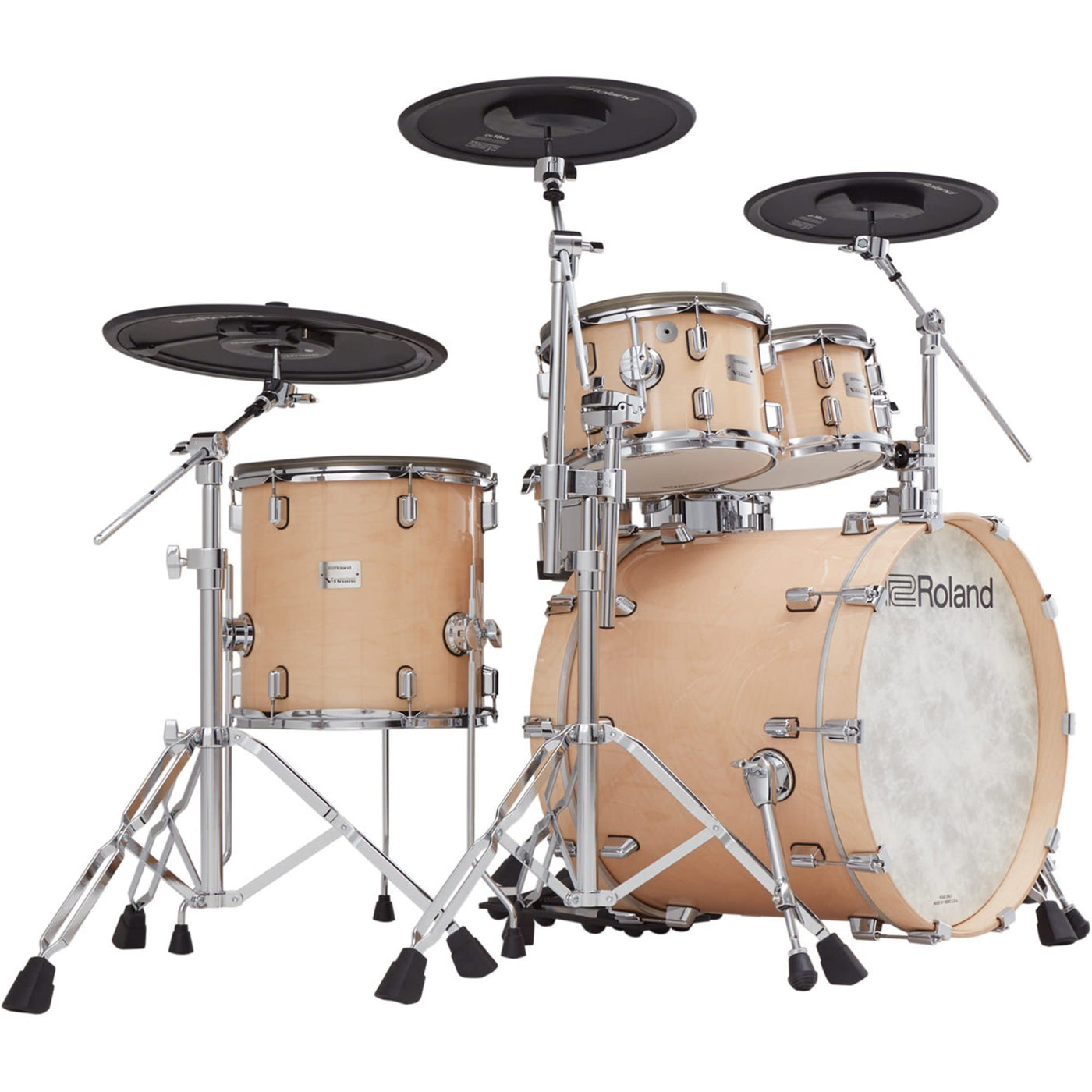 Roland VAD706-2GN V-Drums Acoustic Design Electronic Drum Set - Gloss Natural Finish