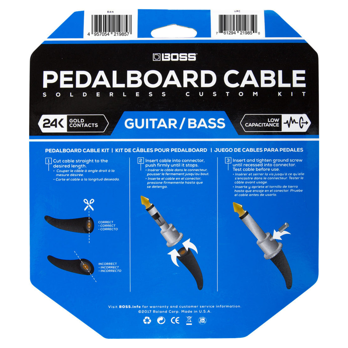Boss BCK-24 Pedal Board Cable Kit - 24', 24 Connectors