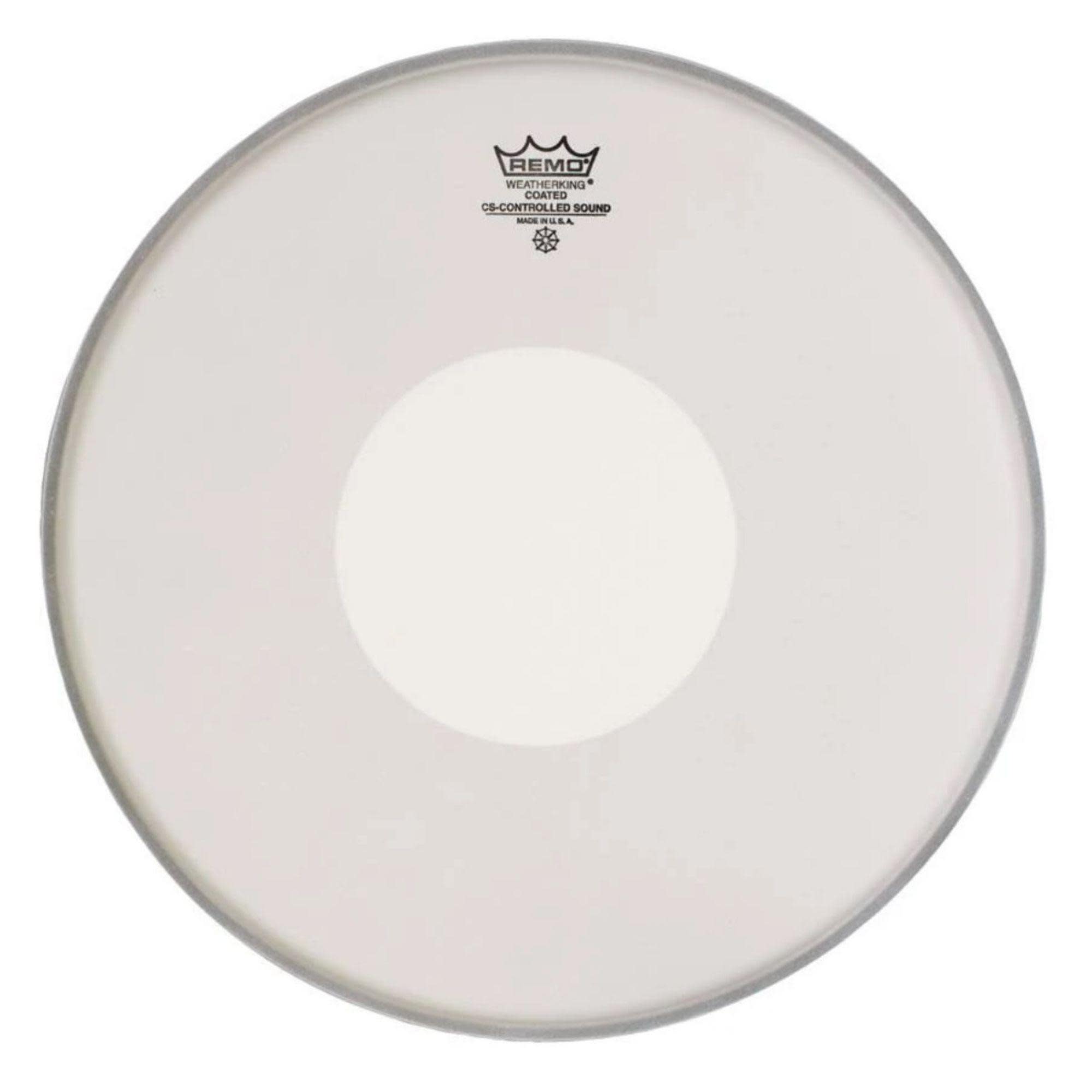 Remo CS-0114-00 14" Controlled Sound Coated Drum Head with White Dot – Interstat