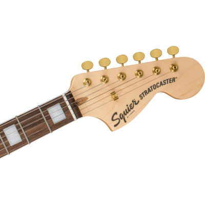 Fender Squier 40th Anniversary Stratocaster, Gold Edition Electric Guitar, Ruby Red Metallic (0379410515)