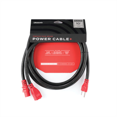 D'Addario IEC to NEMA Plug Power Cable+, 10-Foot (North America) (PW-IECPB-10)