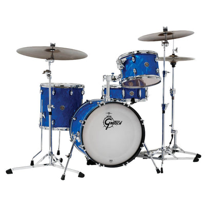 Catalina Club 4PC Shell Pack with 20" Bass Drum Blue Satin Flame