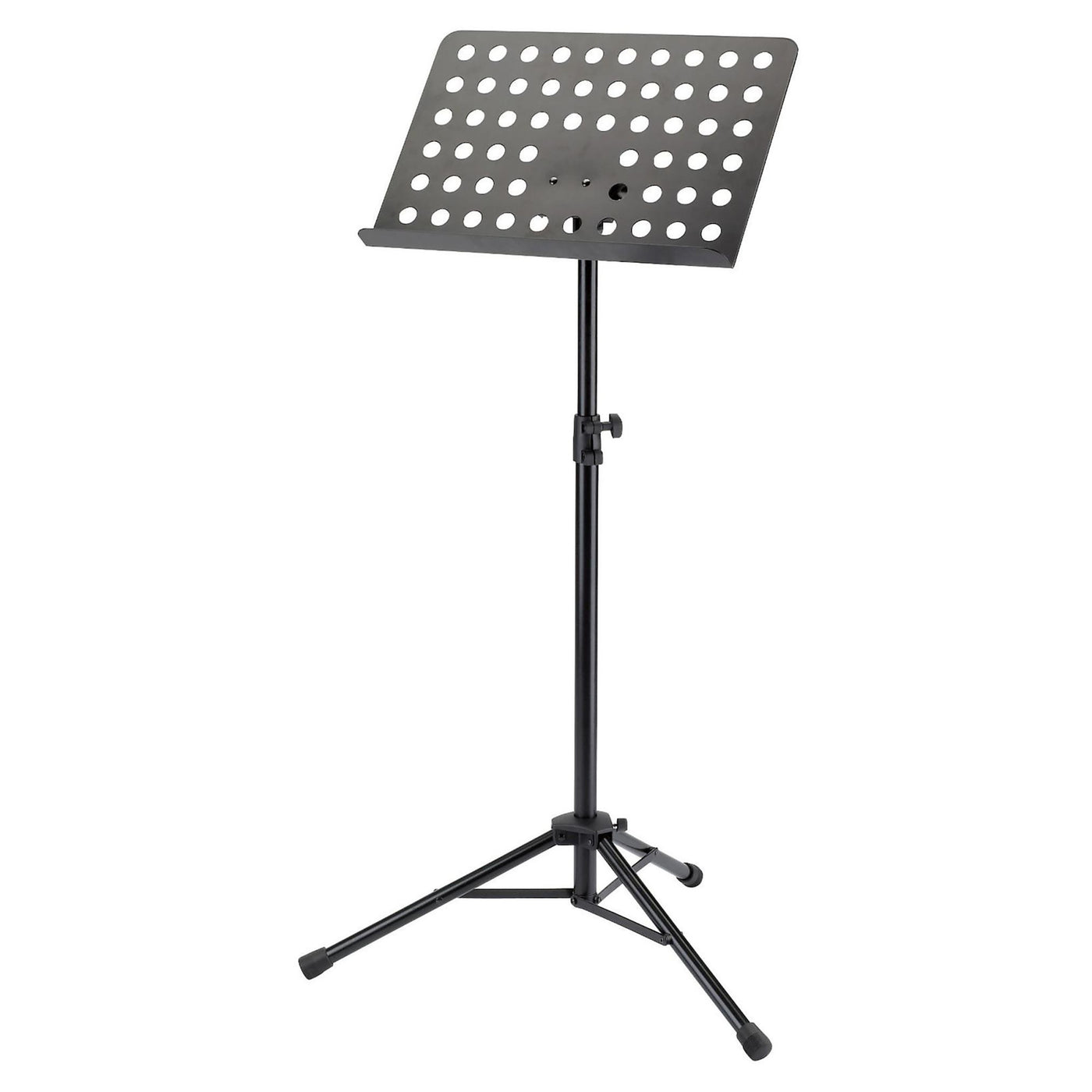 K&M Orchestra Preforated Music Stand - Black
