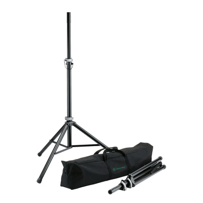 K&M Transportable Speaker Stand Package with Carrying Case (21459)