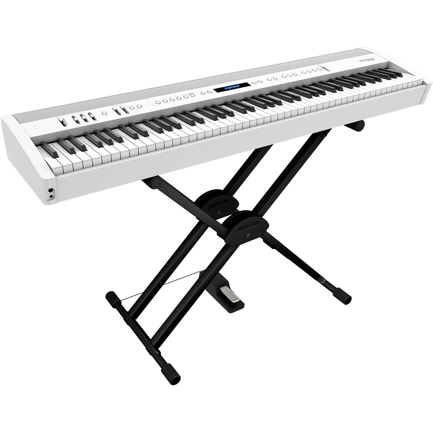Roland FP-60X Digital Home Piano Keyboard 88 Keys Stereo Amplifier, Bluetooth MIDI & Audio, White