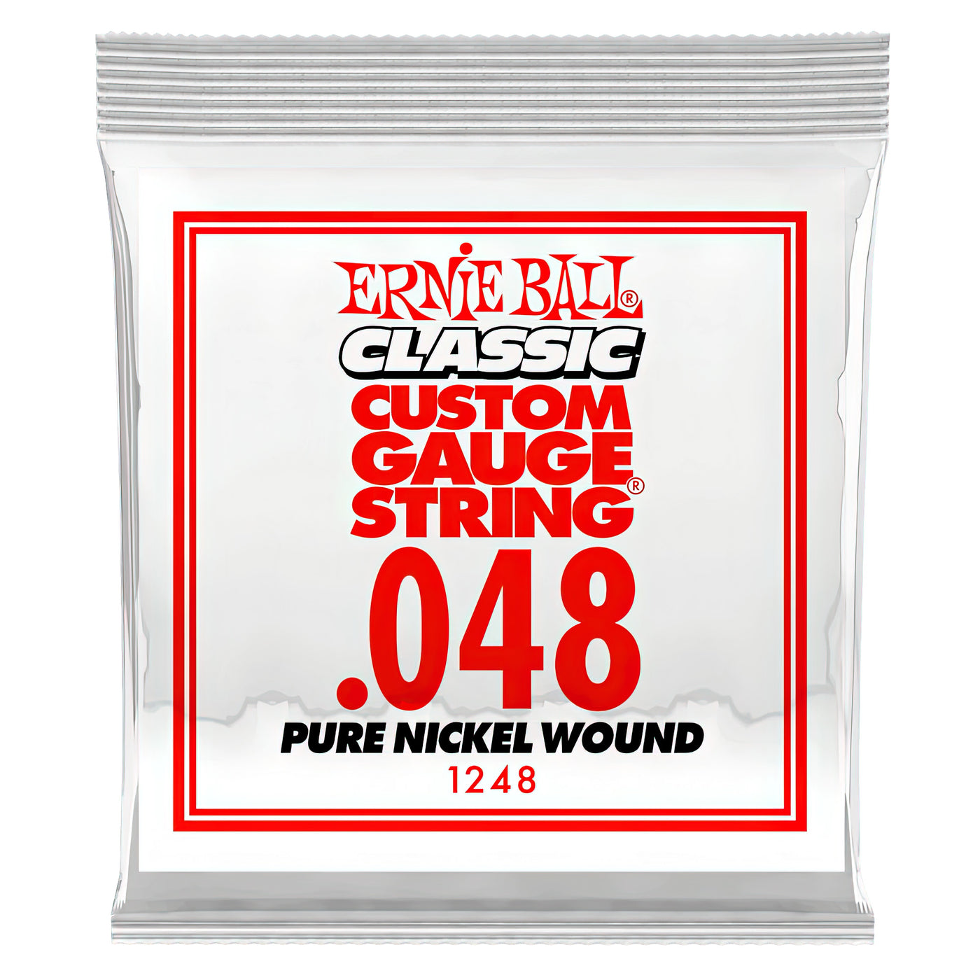 Ernie Ball .048 Classic Pure Nickel Wound Electric Guitar String (P01248)