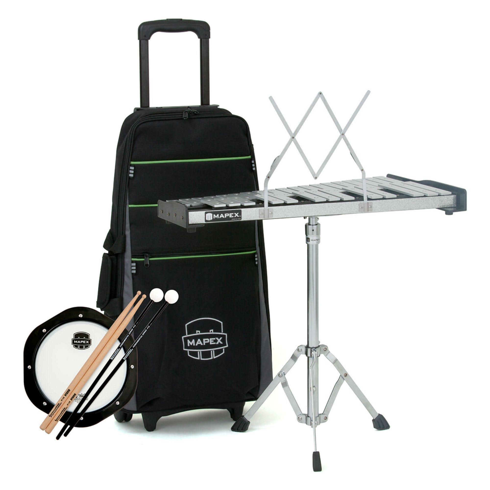 Mapex Backpack Percussion Kit w/ Integrated Roller Bag (MPK32PC) – Interstate Mu