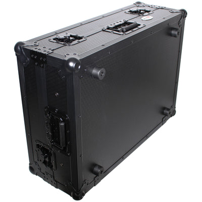 ProX XS-PRIME2LTBL ATA-300 Style Flight Case, For Denon PRIME 2 DJ Controller, With Laptop Shelf 1U Rack Space, Pro Audio Equipment Storage, Black