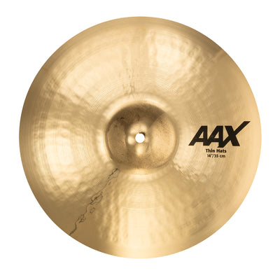 Sabian 14" AAX Thin Hi-Hat Cymbals - Brilliant Finish
