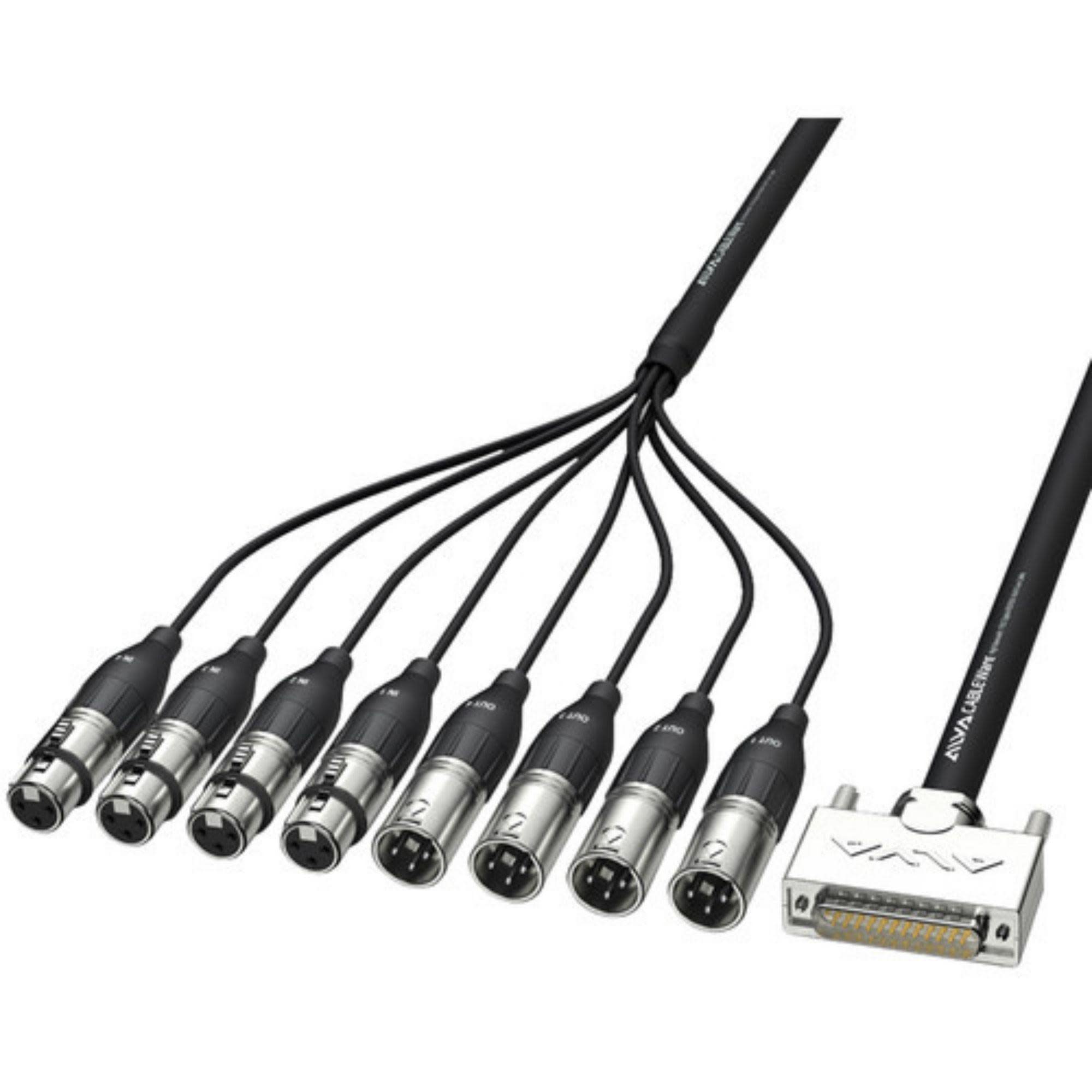 Alva AES25-4F4MPRO5 Digital AES/EBU Breakout Cable, 5m – Interstate Music