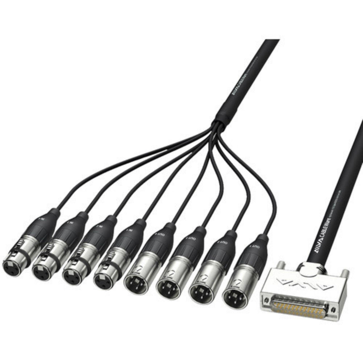 Alva AES25-4F4MPRO5 Digital AES/EBU Breakout Cable, 5m