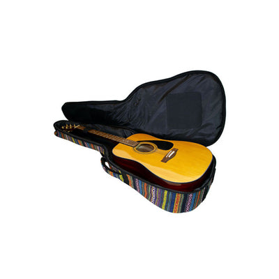 On-Stage Weather-Resistant Acoustic Guitar Bag, Multi-Colored Stripes (GBA4770S)