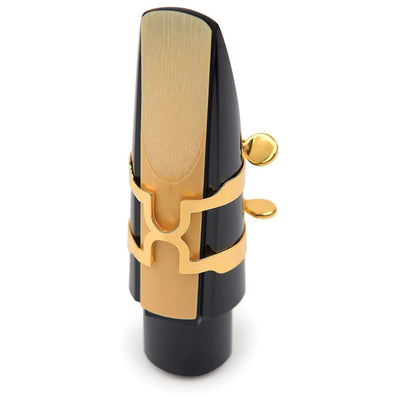 D'Addario H-Ligature & Cap, Tenor Saxophone (Hard Rubber Mouthpieces), Gold