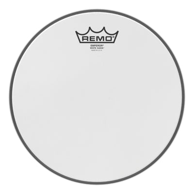Remo BE0810-WS White Suede Emperor Drum Head - 10-Inch