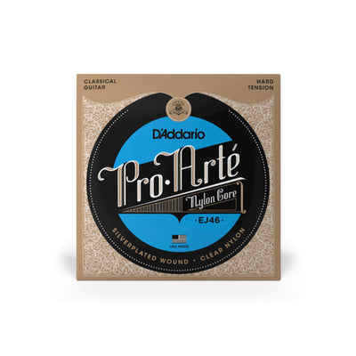 D'Addario Pro-Arté Nylon Classical Guitar Strings, Hard Tension (EJ46)