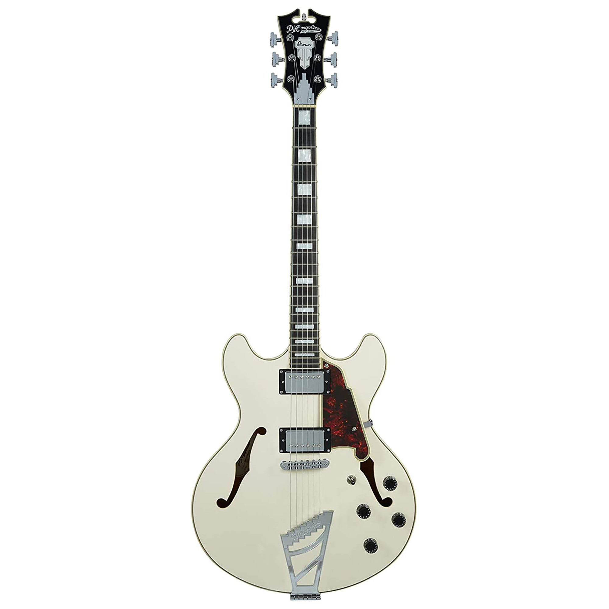 D'Angelico Premier DC Semi-Hollowbody Electric Guitar - Champagne with – Interst