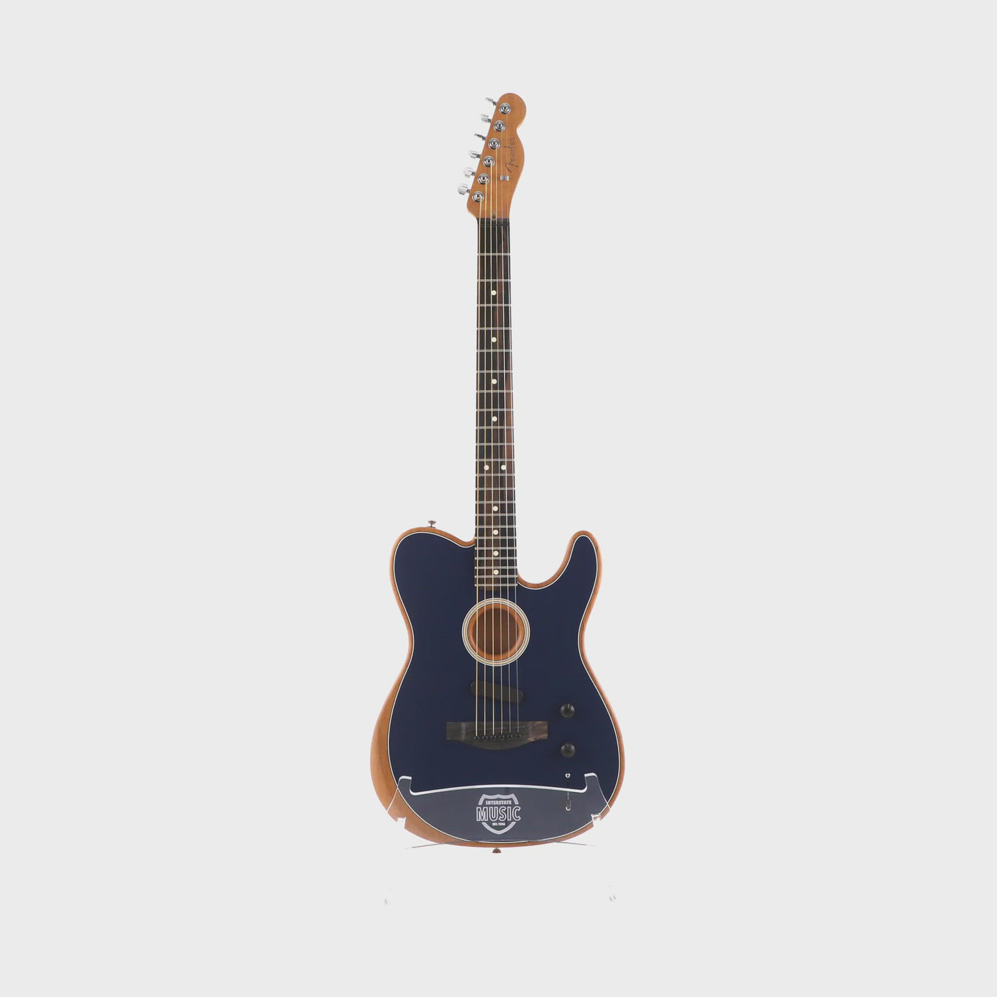 Fender American Acoustasonic Telecaster Electric Guitar, Steel Blue (0972018271)