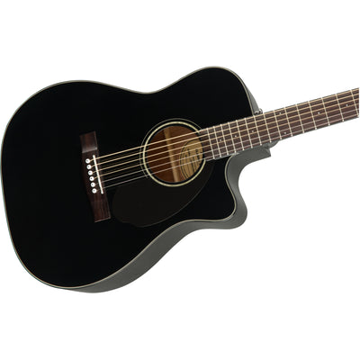 Fender CC-60SCE Concert Acoustic-Electric Guitar, Black (0970153006)