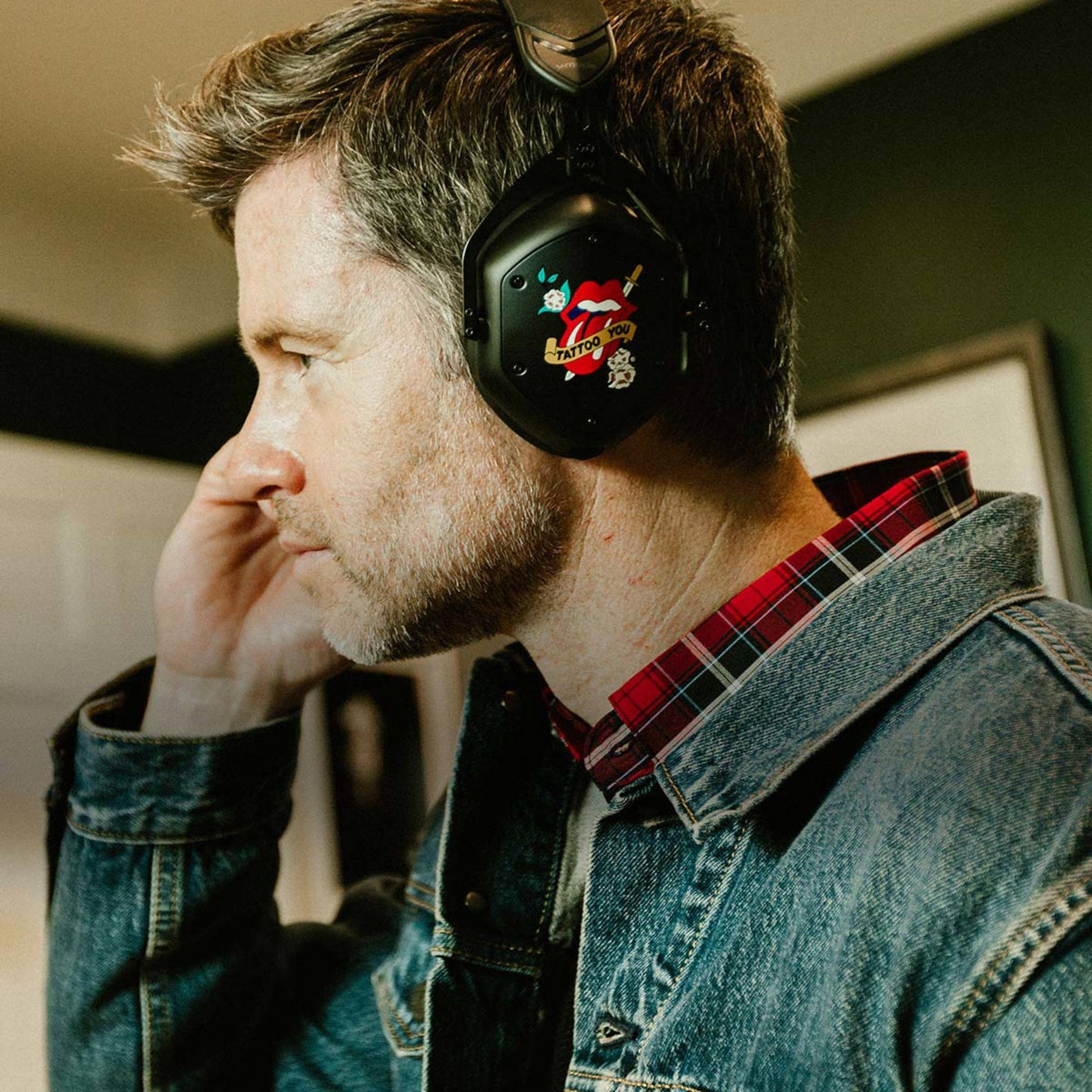V-Moda x Rolling Stones Crossfade 2 Wireless Bluetooth Over-Ear Headphones - Tattoo You