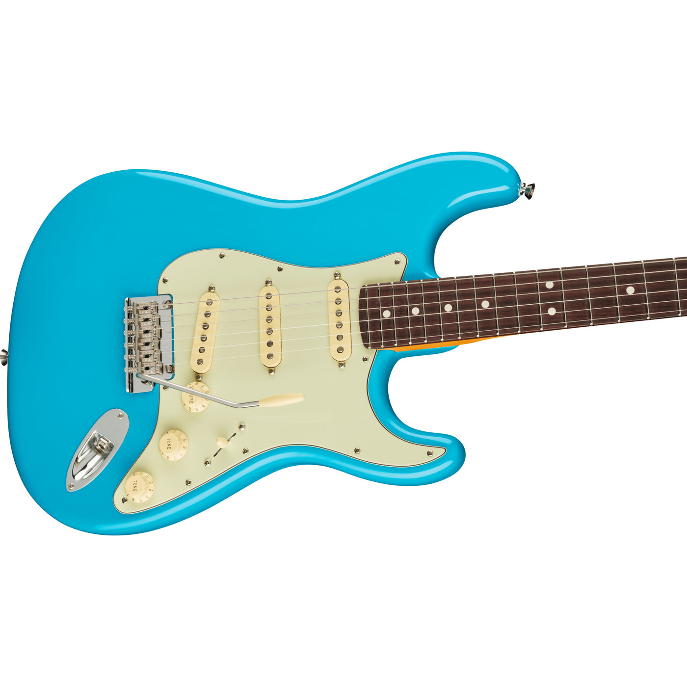 Fender American Professional ll Stratocaster Electric Guitar, Miami Blue (0113900719)