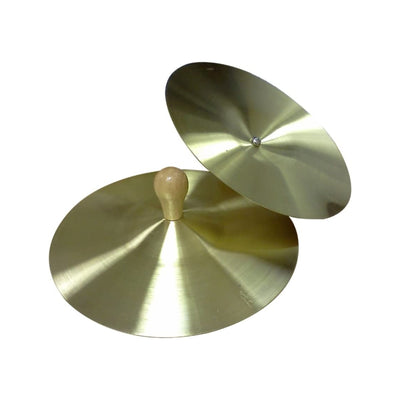 Grover/Tropy Brass Cymbals with Knobs 7" Pair With Handles