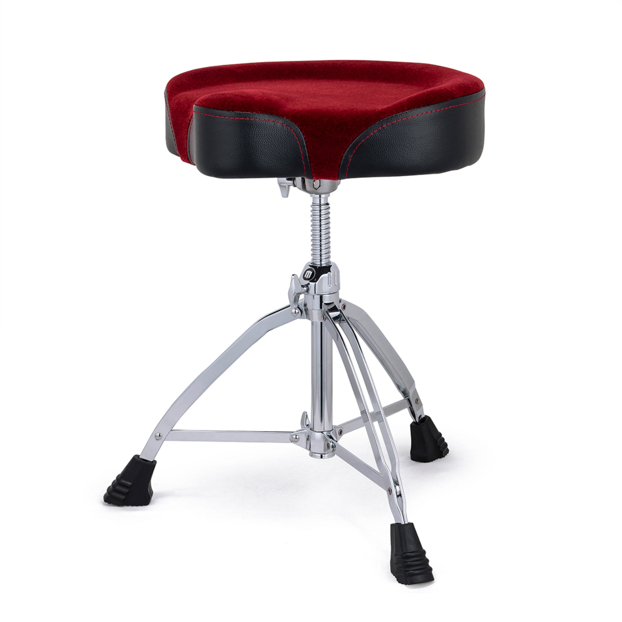 Mapex Double-Braced Saddle-Style Cushioned Seat Drum Throne with Red C – Interst