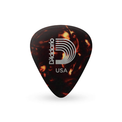 D'Addario Shell-Color Celluloid Guitar Picks, 100 Pack, Medium (1CSH4-100)