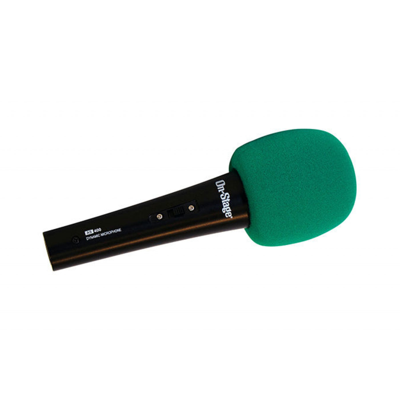 On-Stage Foam Windscreen For Dynamic Microphones, Green (ASWS58-GRN)