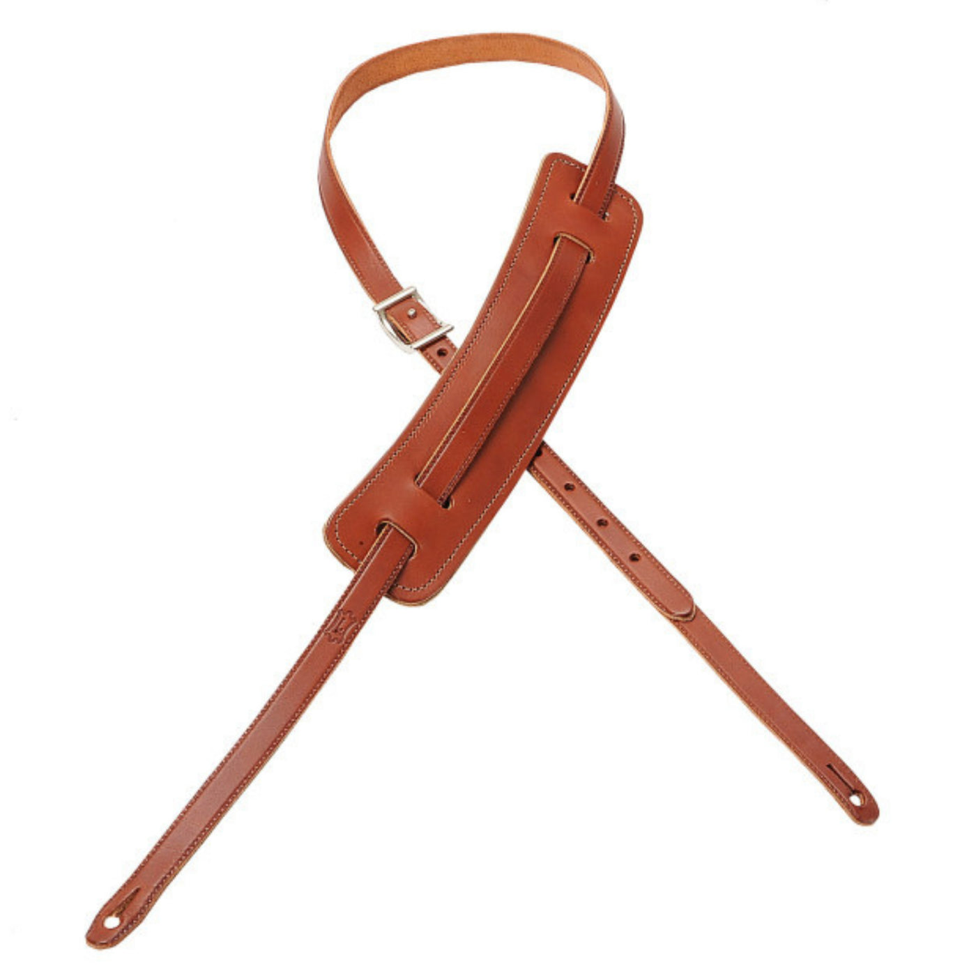 Levy's 5/8" 50's-Style Strap with Pad And Buckle in Walnut