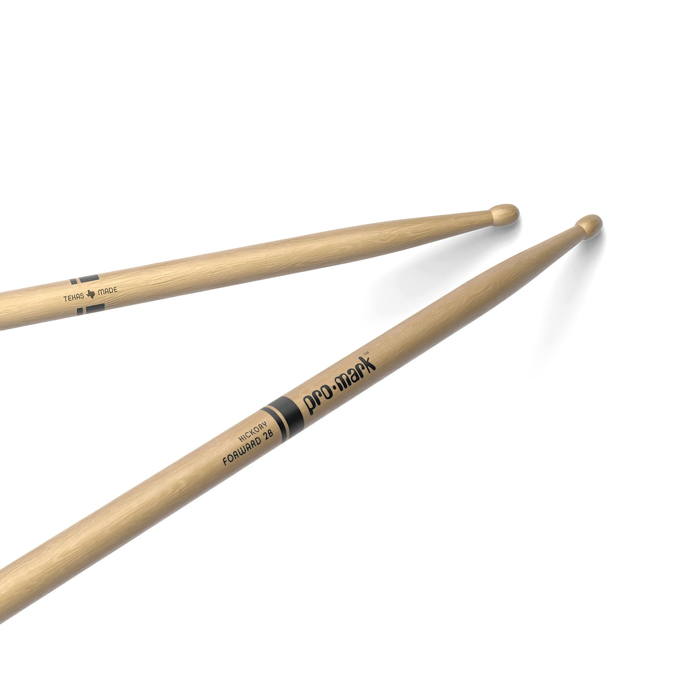 ProMark Classic Forward 2B Hickory Drumstick, Oval Wood Tip (TX2BW)