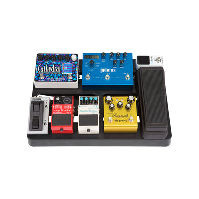 SKB Injection Molded Pedalboard with Case Molded ABS Pedalboard, with Power Supply Tray, Molded Handles, 3M Dual-Lock Fastener, and Waterproof/Dustproof Case (1SKB-PB1712)