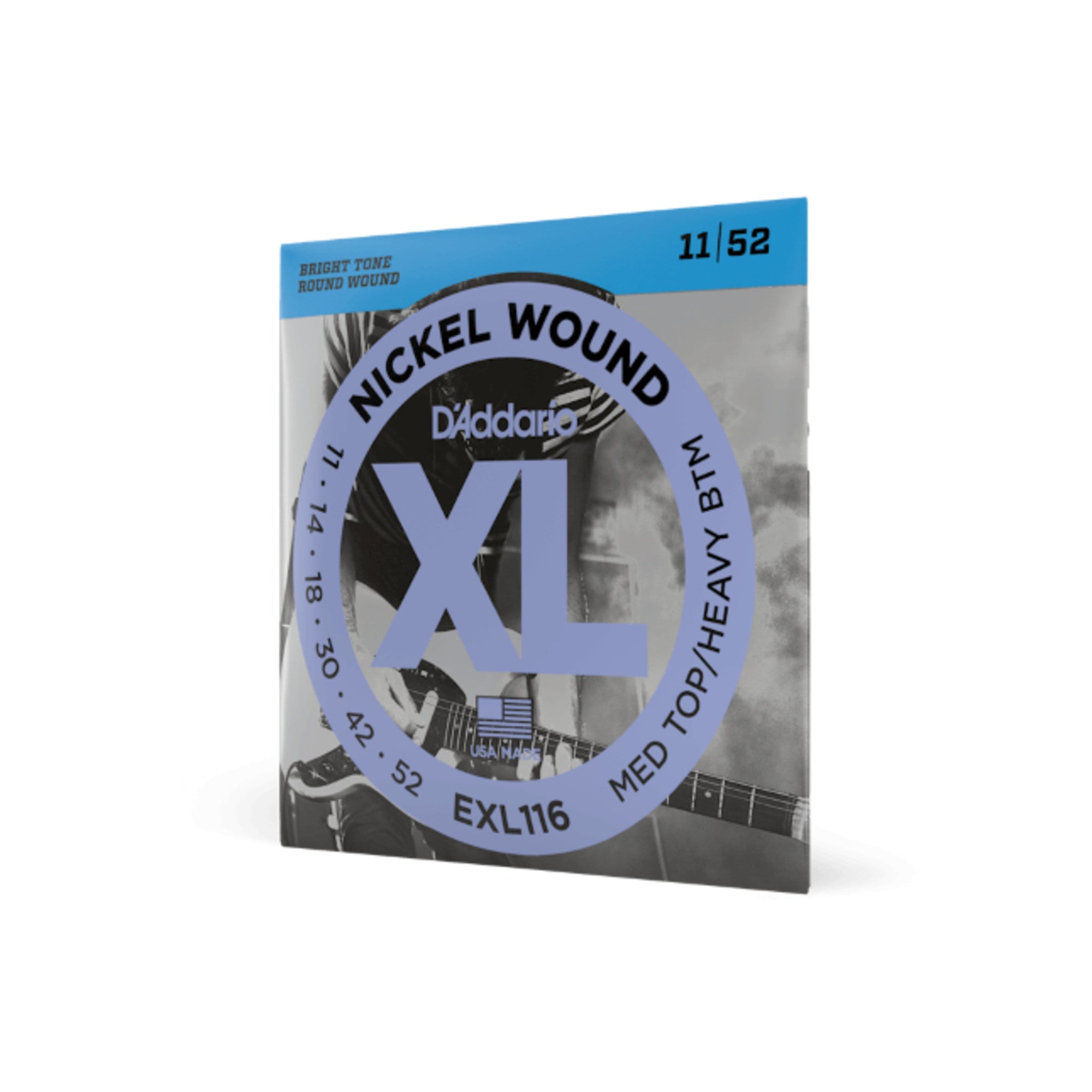D'Addario Nickel Wound Electric Guitar Strings, Medium Top/Heavy Botto – Interst