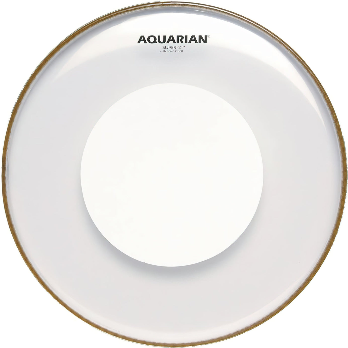 Aquarian Super 2 Drum Head with Power Dot, Clear, 18-Inch (PDS218)