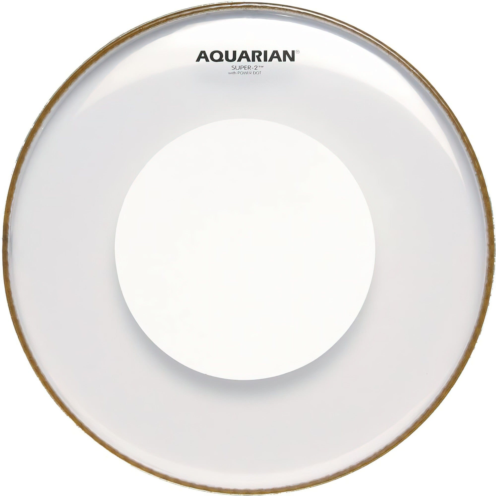 Aquarian Super 2 Drum Head with Power Dot, Clear, 16-Inch – Interstate Music
