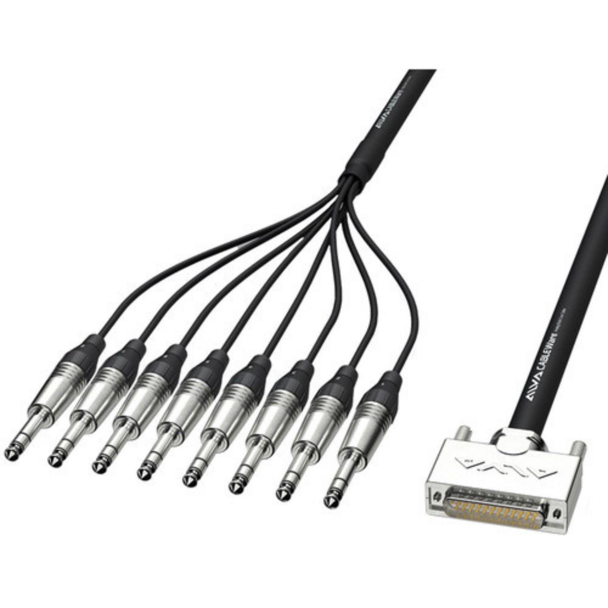 Alva AI25-8TPRO2 Analog Multi-Core Cable, D-Sub25 Male to 8x TRS, 2m – Interstat