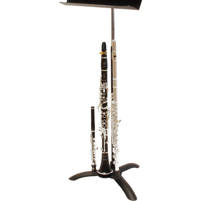 Manhasset Universal Dual Stand Adapter for Wind Instruments, Black (1420)