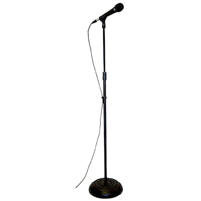 On-Stage Stands Round Base Microphone Stand - Black