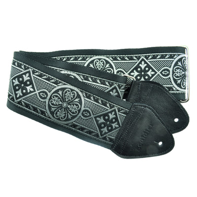 Souldier GT0052BK02BK - Handmade Souldier Fabric Bass Strap, 3 Inches Wide and Adjustable from 33" to 60" Made in the USA, Black