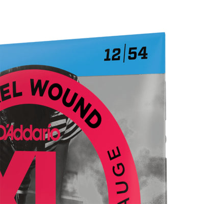 D'Addario Nickel Wound Electric Guitar Strings, Heavy, 12-54 with Plain Steel 3rd (EXL145)