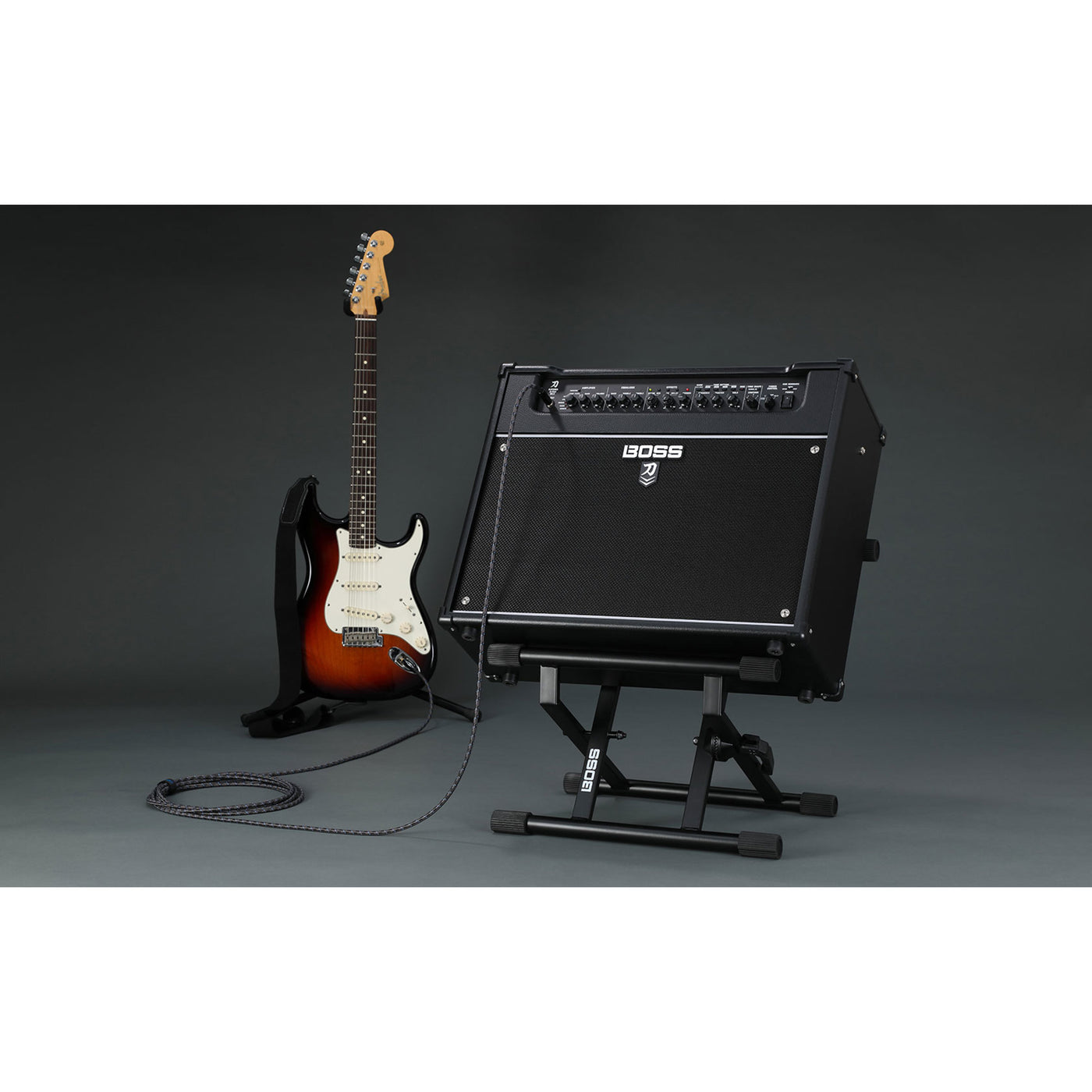 Boss BAS-1 Bass & Electric Guitar Amp Stand, Amplifier Stand