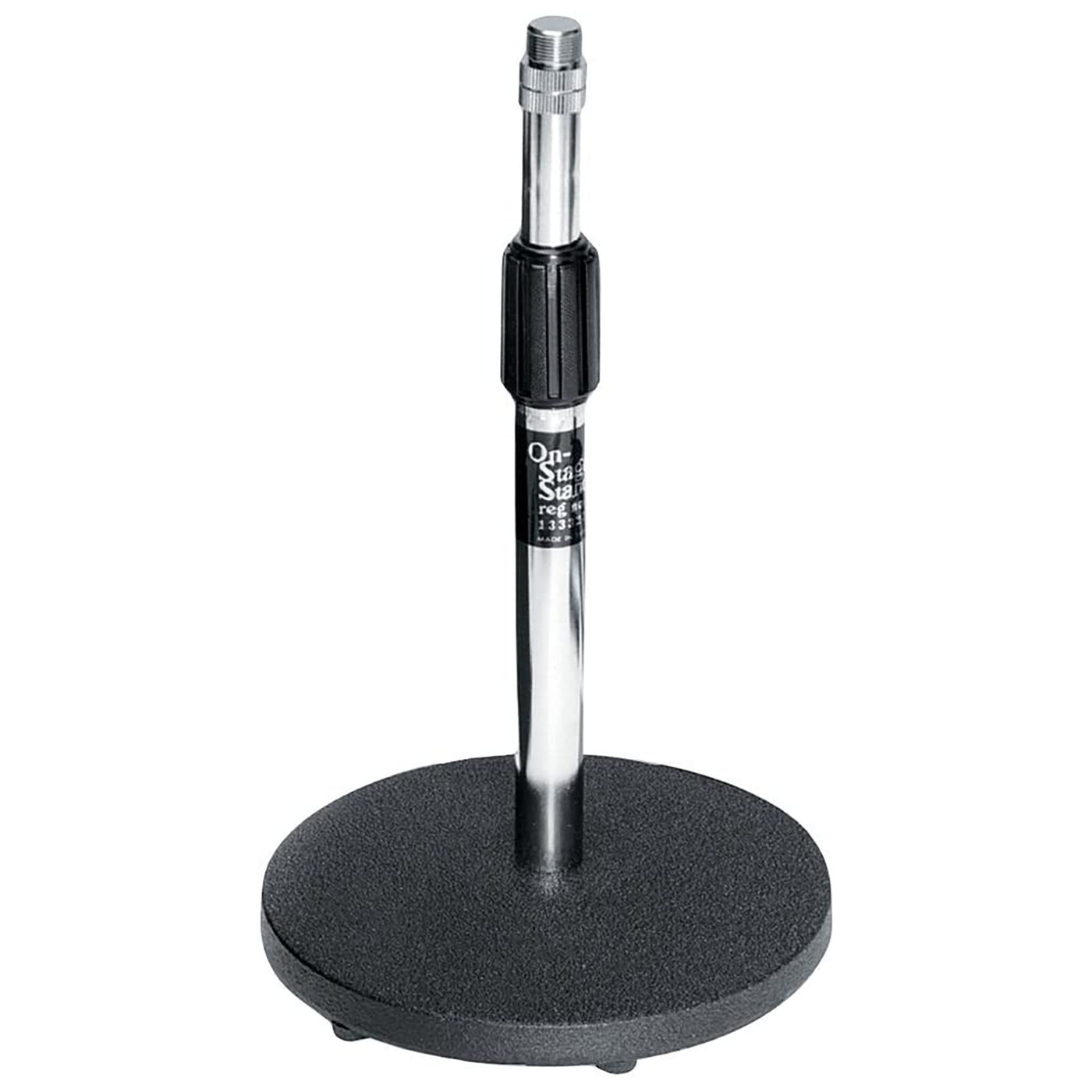 On-Stage Stands DS7200C Adjustable Desktop Microphone Stand, Chrome