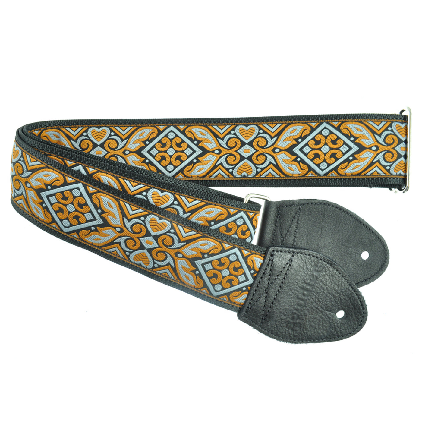 Souldier GS0090BK04BK - Handmade Seatbelt Guitar Strap for Bass, Electric or Acoustic Guitar, 2 Inches Wide and Adjustable Length from 30" to 63"  Made in the USA, Haida, Grey